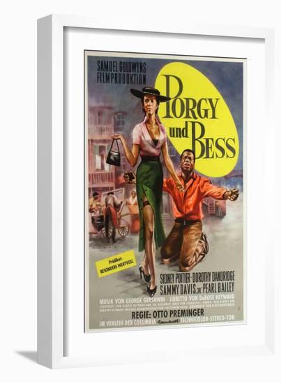 Porgy and Bess, German Movie Poster, 1959-null-Framed Premium Giclee Print