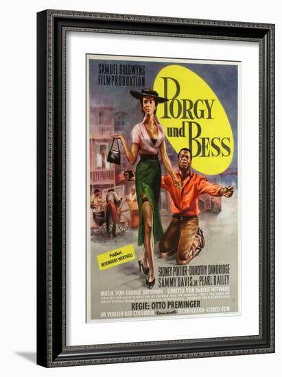 Porgy and Bess, German Movie Poster, 1959-null-Framed Premium Giclee Print