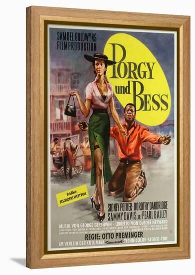 Porgy and Bess, German Movie Poster, 1959-null-Framed Stretched Canvas