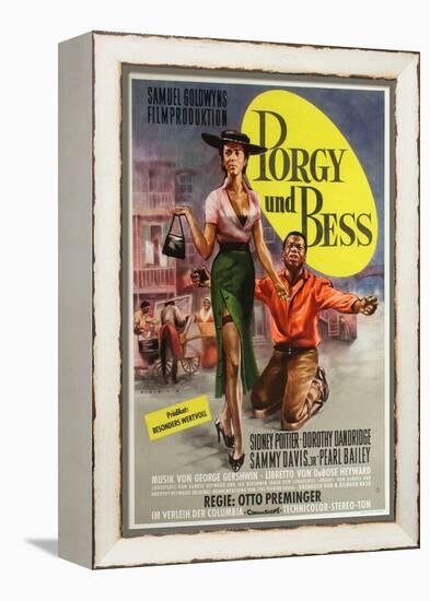 Porgy and Bess, German Movie Poster, 1959-null-Framed Stretched Canvas