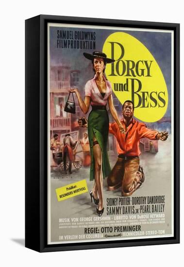 Porgy and Bess, German Movie Poster, 1959-null-Framed Stretched Canvas