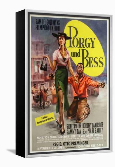 Porgy and Bess, German Movie Poster, 1959-null-Framed Stretched Canvas