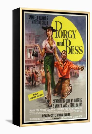 Porgy and Bess, German Movie Poster, 1959-null-Framed Stretched Canvas