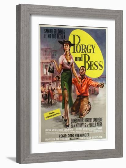 Porgy and Bess, German Movie Poster, 1959-null-Framed Art Print