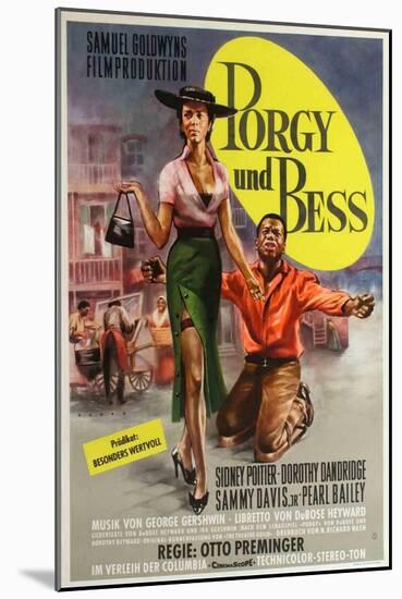 Porgy and Bess, German Movie Poster, 1959-null-Mounted Art Print