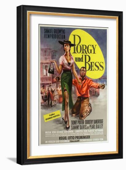 Porgy and Bess, German Movie Poster, 1959-null-Framed Art Print