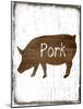 Pork Butcher Block-Sheldon Lewis-Mounted Art Print