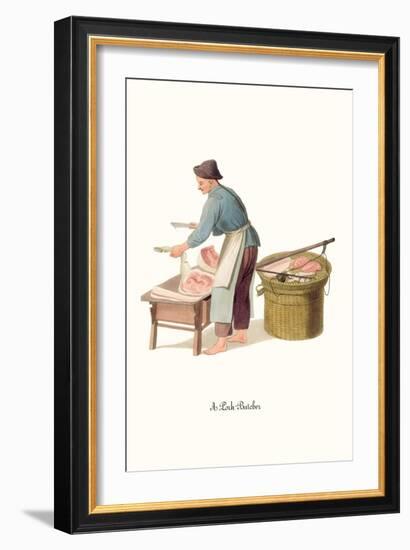 Pork Butcher-George Henry Malon-Framed Art Print