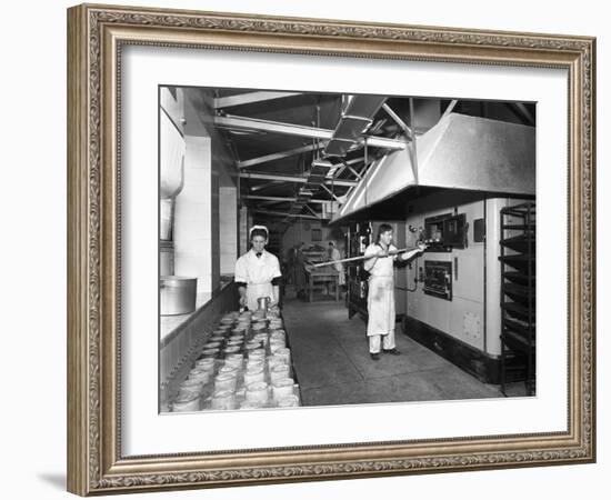 Pork Pie Production, Rawmarsh, South Yorkshire, 1955-Michael Walters-Framed Photographic Print