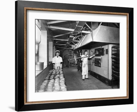 Pork Pie Production, Rawmarsh, South Yorkshire, 1955-Michael Walters-Framed Photographic Print