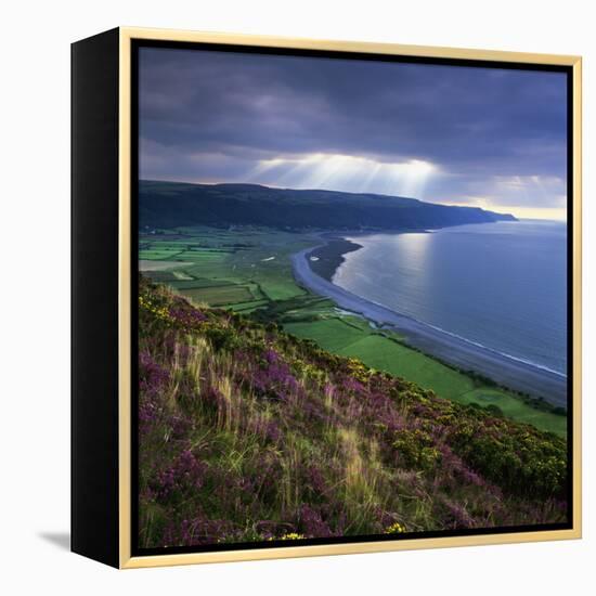 Porlock Bay, Porlock, Somerset, England, United Kingdom, Europe-Stuart Black-Framed Premier Image Canvas