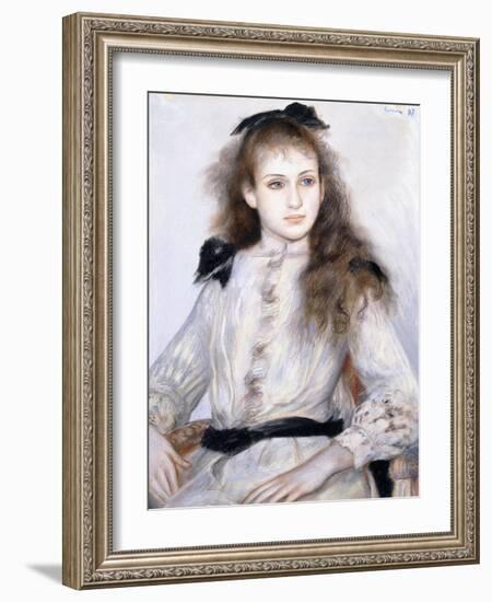 Porrait of Madeleine Adam, 1887-Pierre-Auguste Renoir-Framed Giclee Print