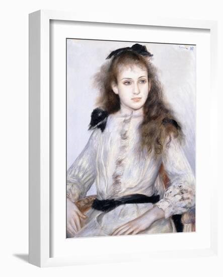 Porrait of Madeleine Adam, 1887-Pierre-Auguste Renoir-Framed Giclee Print