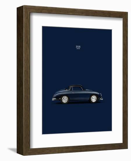 Porsche 356 1958 Blue-Mark Rogan-Framed Art Print