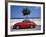 Porsche 356 on the Beach, Altea, Alicante, Costa Blanca, Spain-Walter Bibikow-Framed Photographic Print