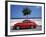 Porsche 356 on the Beach, Altea, Alicante, Costa Blanca, Spain-Walter Bibikow-Framed Photographic Print