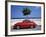 Porsche 356 on the Beach, Altea, Alicante, Costa Blanca, Spain-Walter Bibikow-Framed Photographic Print