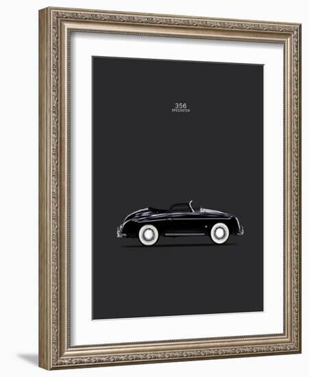 Porsche 356 Speedster Black-Mark Rogan-Framed Giclee Print