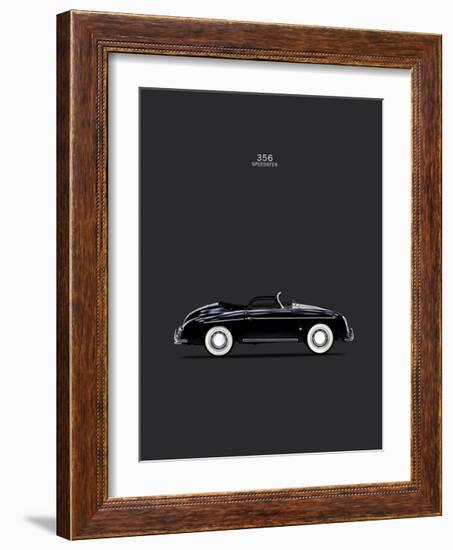 Porsche 356 Speedster Black-Mark Rogan-Framed Giclee Print
