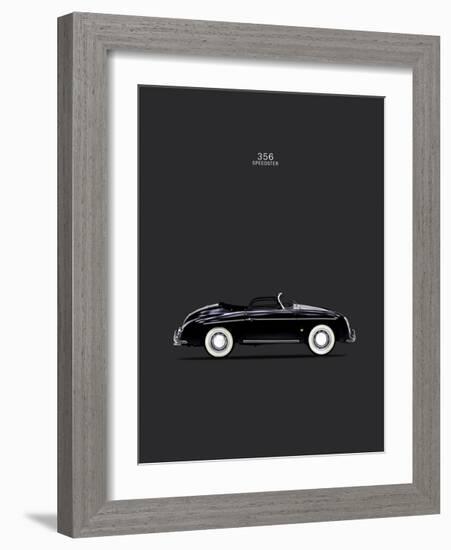 Porsche 356 Speedster Black-Mark Rogan-Framed Giclee Print