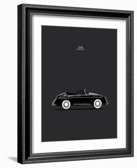 Porsche 356 Speedster Black-Mark Rogan-Framed Giclee Print