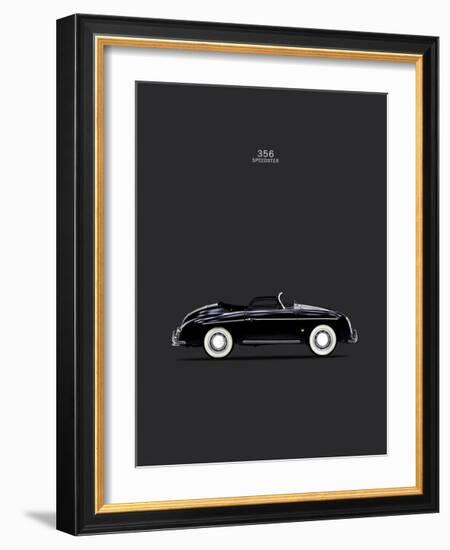 Porsche 356 Speedster Black-Mark Rogan-Framed Giclee Print