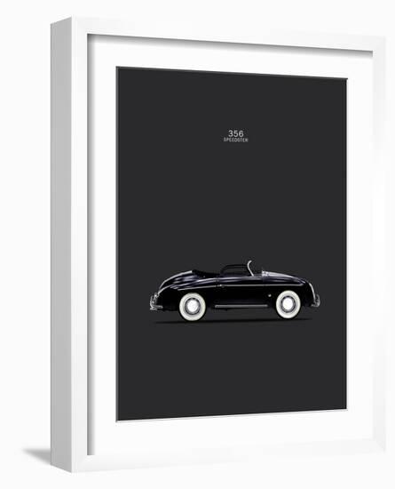 Porsche 356 Speedster Black-Mark Rogan-Framed Giclee Print