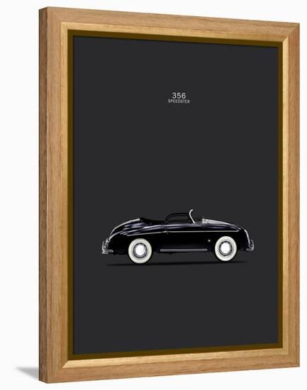 Porsche 356 Speedster Black-Mark Rogan-Framed Stretched Canvas