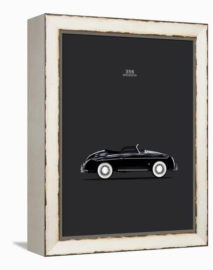 Porsche 356 Speedster Black-Mark Rogan-Framed Stretched Canvas