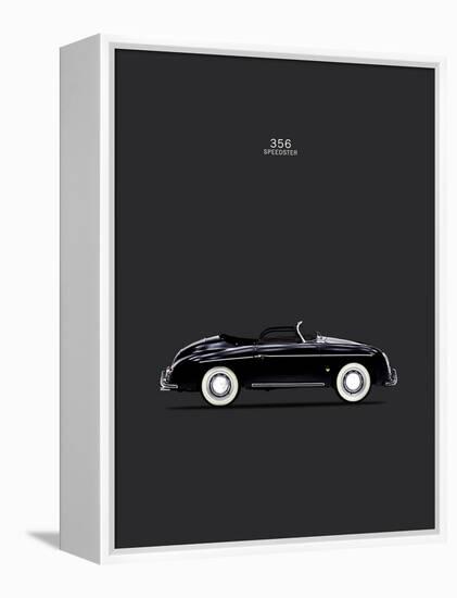 Porsche 356 Speedster Black-Mark Rogan-Framed Stretched Canvas