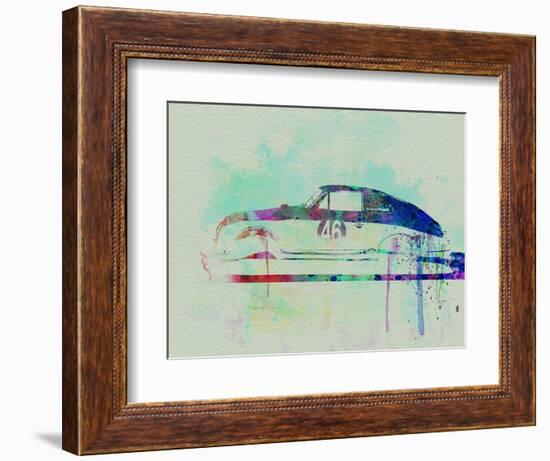 Porsche 356 Watercolor-NaxArt-Framed Art Print