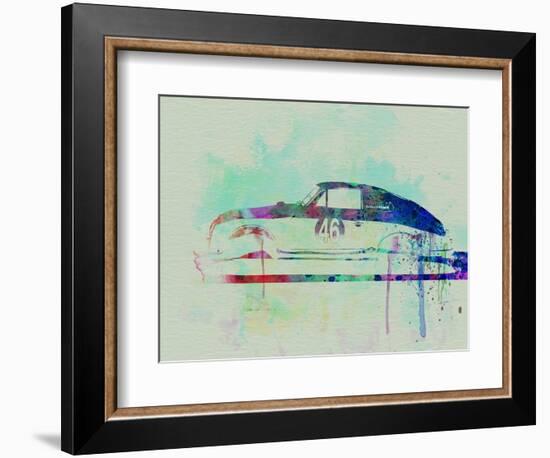 Porsche 356 Watercolor-NaxArt-Framed Art Print