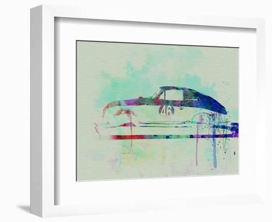 Porsche 356 Watercolor-NaxArt-Framed Art Print