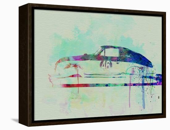 Porsche 356 Watercolor-NaxArt-Framed Stretched Canvas