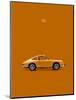 Porsche 911 1968 Orange-Mark Rogan-Mounted Art Print