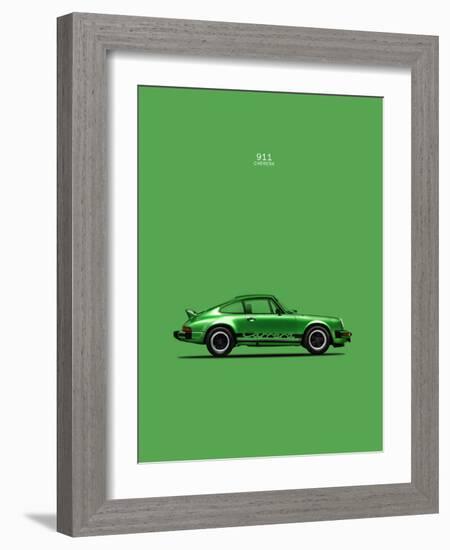 Porsche 911 Carrera Green-Mark Rogan-Framed Premium Giclee Print