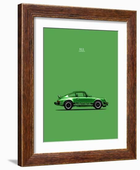 Porsche 911 Carrera Green-Mark Rogan-Framed Premium Giclee Print