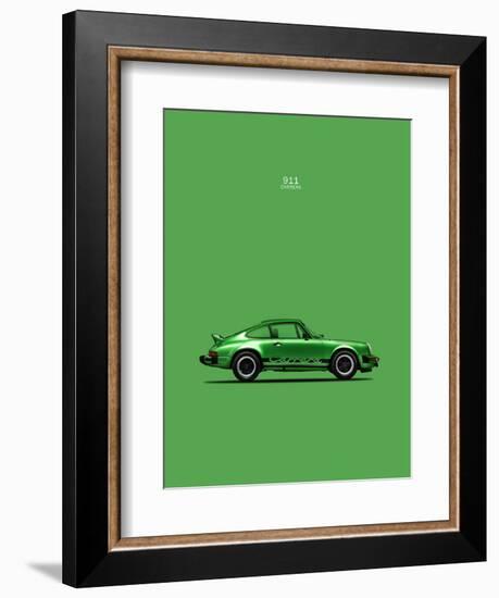 Porsche 911 Carrera Green-Mark Rogan-Framed Art Print