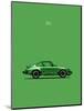 Porsche 911 Carrera Green-Mark Rogan-Mounted Art Print