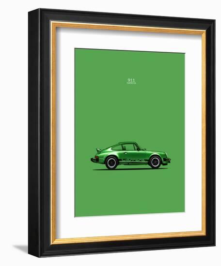 Porsche 911 Carrera Green-Mark Rogan-Framed Art Print