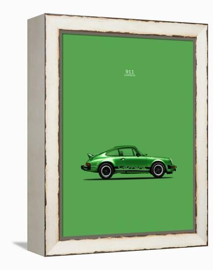 Porsche 911 Carrera Green-Mark Rogan-Framed Stretched Canvas