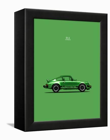 Porsche 911 Carrera Green-Mark Rogan-Framed Stretched Canvas