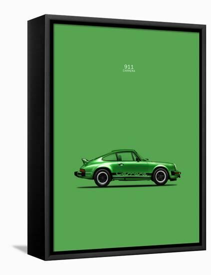 Porsche 911 Carrera Green-Mark Rogan-Framed Stretched Canvas