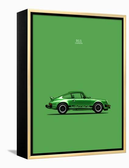 Porsche 911 Carrera Green-Mark Rogan-Framed Stretched Canvas