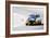 Porsche 911 on Race Track Watercolor-NaxArt-Framed Art Print