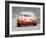 Porsche 911 Race Track Watercolor-NaxArt-Framed Art Print