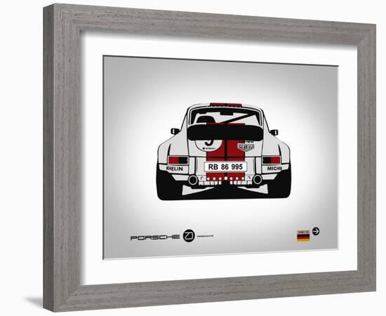 Porsche 911 Rear-NaxArt-Framed Art Print