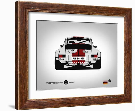 Porsche 911 Rear-NaxArt-Framed Art Print