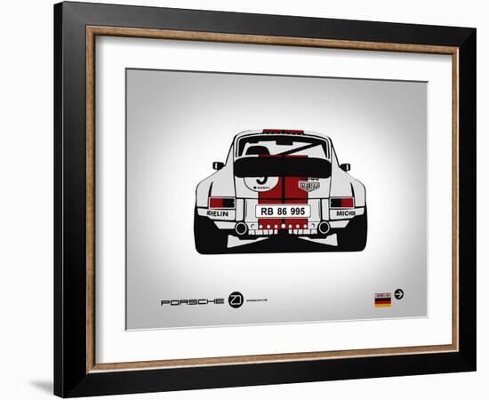 Porsche 911 Rear-NaxArt-Framed Art Print