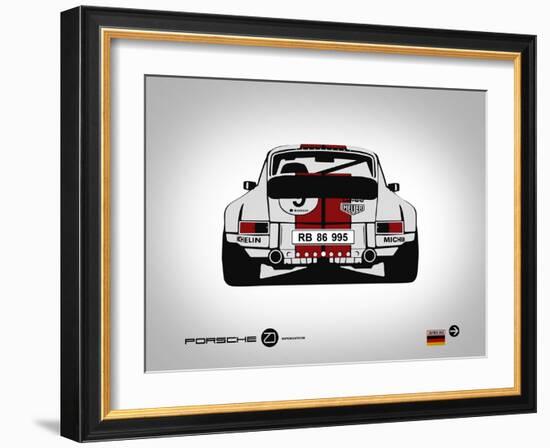 Porsche 911 Rear-NaxArt-Framed Art Print